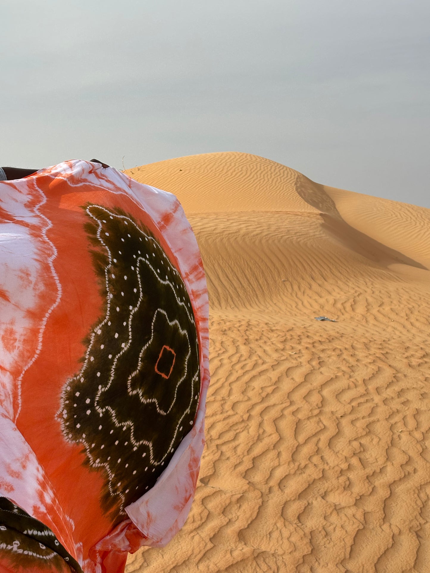 Melhfa nouadhibou orange vert