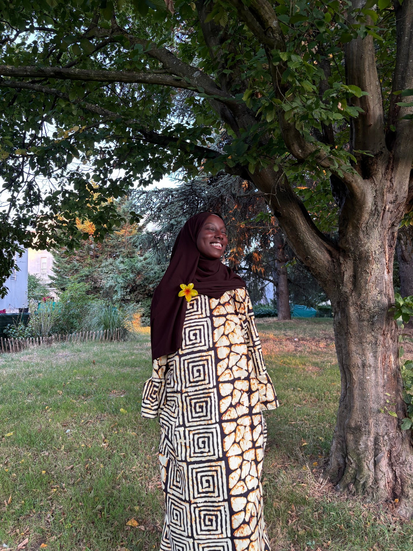 Robe jaune beige
