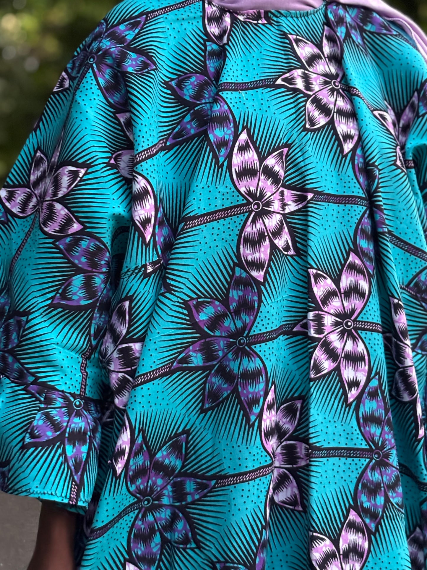 Robe bleu lila
