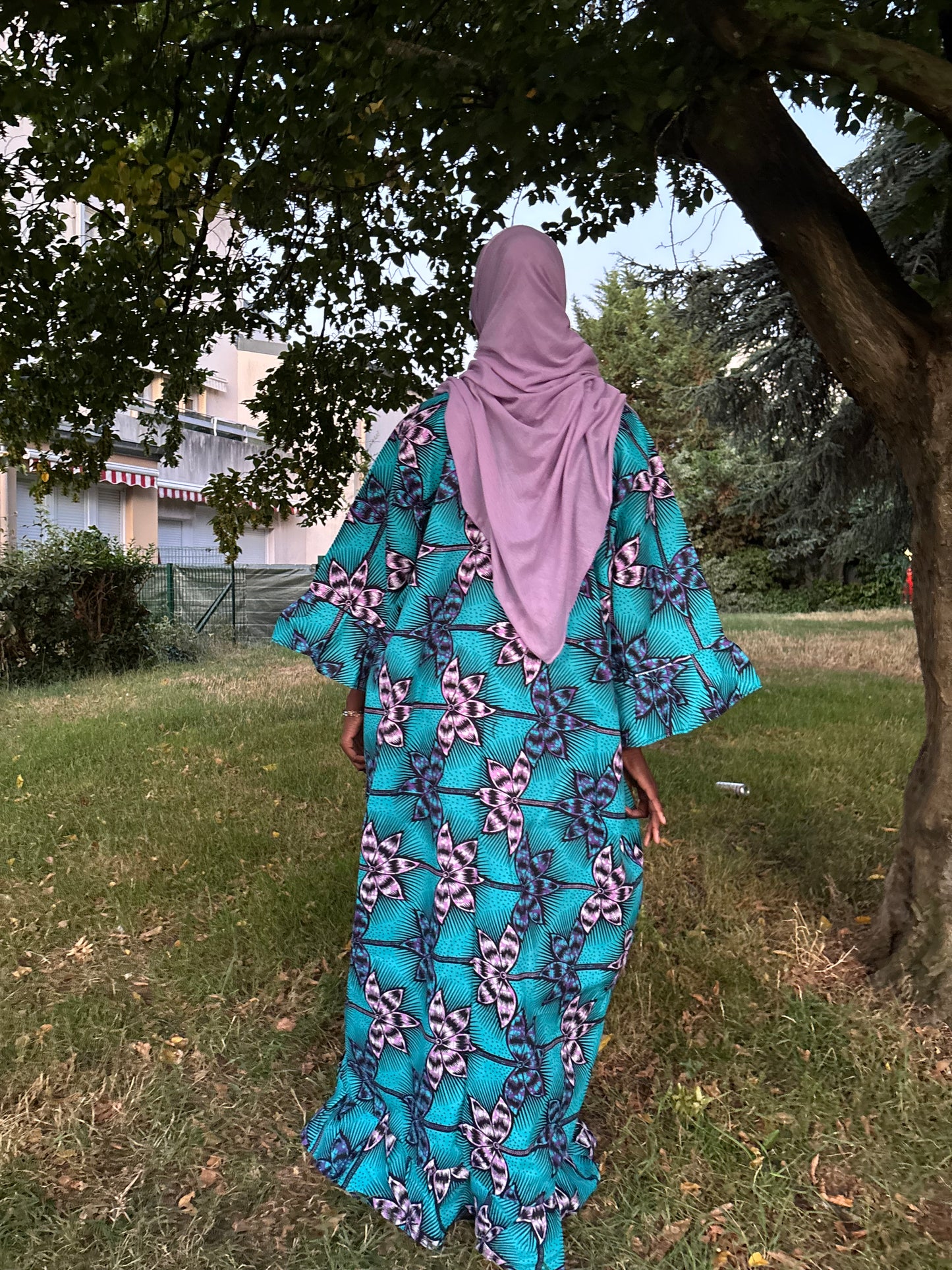 Robe bleu lila