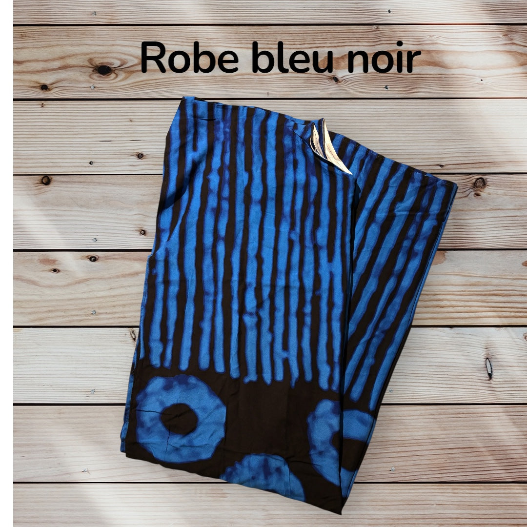 Robe bleu et noir